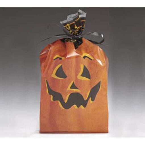 Large Pumpkin Baggies filled w/ Halloween Candy